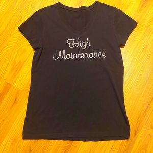 VINTAGE HIGH MAINTENANCE WOMAN'S SHORT SLEEVE T-SHIRT